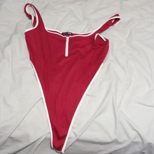 Red bodysuit